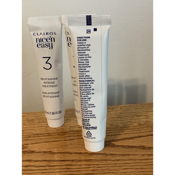 NEW Lot 3 CLAIROL Nice 'N Easy revitashine  intense Conditioner 1.86 oz Tubes Bu - Picture 3 of 3